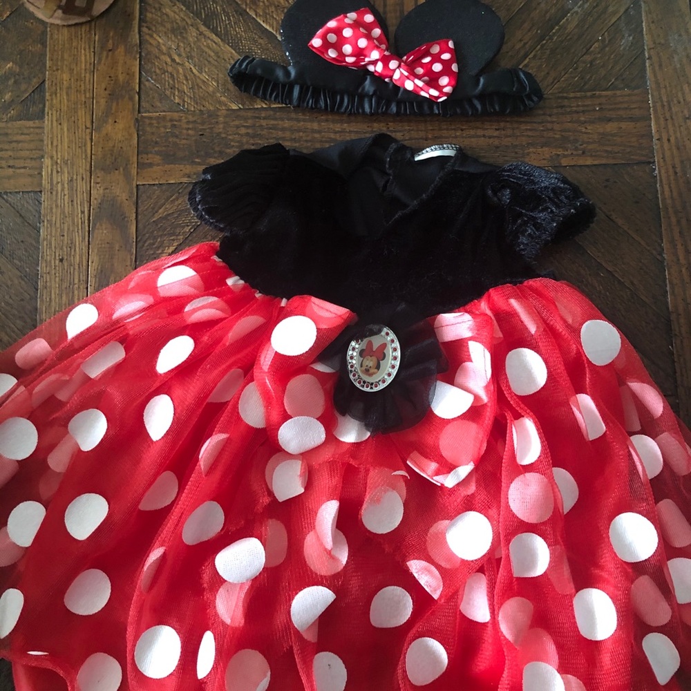 Minnie Mouse Costume with matching headband